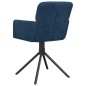 vidaXL Sillas de comedor giratorias 2 uds terciopelo azul vidaXL Sillas de comedor giratorias 2 uds terciopelo azul