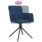 vidaXL Sillas de comedor giratorias 2 uds terciopelo azul vidaXL Sillas de comedor giratorias 2 uds terciopelo azul
