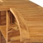 vidaXL Mesa de bar plegable de madera teca maciza 155x53x105 cm vidaXL Mesa de bar plegable de madera teca maciza 155x53x105 cm