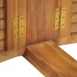 vidaXL Mesa de bar plegable de madera teca maciza 155x53x105 cm vidaXL Mesa de bar plegable de madera teca maciza 155x53x105 cm