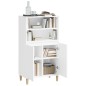 vidaXL Aparador alto madera contrachapada blanco 60x36x110 cm vidaXL Aparador alto madera contrachapada blanco 60x36x110 cm