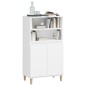 vidaXL Aparador alto madera contrachapada blanco 60x36x110 cm vidaXL Aparador alto madera contrachapada blanco 60x36x110 cm