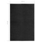 vidaXL Felpudo lavable negro 120x180 cm vidaXL Felpudo lavable negro 120x180 cm