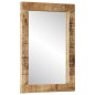 vidaXL Espejo de vidrio y madera maciza de mango 70x50 cm vidaXL Espejo de vidrio y madera maciza de mango 70x50 cm