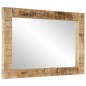 vidaXL Espejo de vidrio y madera maciza de mango 70x50 cm vidaXL Espejo de vidrio y madera maciza de mango 70x50 cm