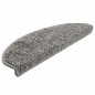 vidaXL Alfombras de peldaños de escalera 15 uds gris 65x21x4 cm