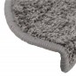 vidaXL Alfombras de peldaños de escalera 15 uds gris 65x21x4 cm