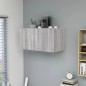 vidaXL Armario de pared madera contrachapada gris Sonoma 80x39x40 cm vidaXL Armario de pared madera contrachapada gris Sonoma 80x39x40 cm
