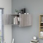 vidaXL Armario de pared madera contrachapada gris Sonoma 80x39x40 cm vidaXL Armario de pared madera contrachapada gris Sonoma 80x39x40 cm
