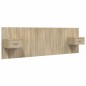 vidaXL Cabecero de cama con mesitas madera contrachapada roble Sonoma vidaXL Cabecero de cama con mesitas madera contrachapada roble Sonoma