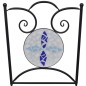 vidaXL Sillas de jardín bistró plegables 2 uds cerámica azul y blanco vidaXL Sillas de jardín bistró plegables 2 uds cerámica azul y blanco