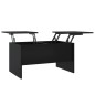 vidaXL Mesa de centro madera contrachapada negra 80x50x42,5 cm vidaXL Mesa de centro madera contrachapada negra 80x50x42,5 cm