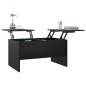 vidaXL Mesa de centro madera contrachapada negra 80x50x42,5 cm vidaXL Mesa de centro madera contrachapada negra 80x50x42,5 cm