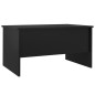 vidaXL Mesa de centro madera contrachapada negra 80x50x42,5 cm vidaXL Mesa de centro madera contrachapada negra 80x50x42,5 cm