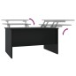 vidaXL Mesa de centro madera contrachapada negra 80x50x42,5 cm vidaXL Mesa de centro madera contrachapada negra 80x50x42,5 cm