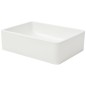 vidaXL Lavabo de cerámica blanco 41x30x12 cm vidaXL Lavabo de cerámica blanco 41x30x12 cm