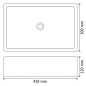 vidaXL Lavabo de cerámica blanco 41x30x12 cm vidaXL Lavabo de cerámica blanco 41x30x12 cm