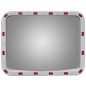 vidaXL Espejo de tráfico convexo rectangular con reflectores 60 x 80cm vidaXL Espejo de tráfico convexo rectangular con reflectores 60 x 80cm