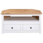 vidaXL Mueble esquinero TV madera pino estilo Panamá blanco 93x49x49cm
