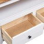 vidaXL Mueble esquinero TV madera pino estilo Panamá blanco 93x49x49cm