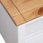 vidaXL Mueble esquinero TV madera pino estilo Panamá blanco 93x49x49cm