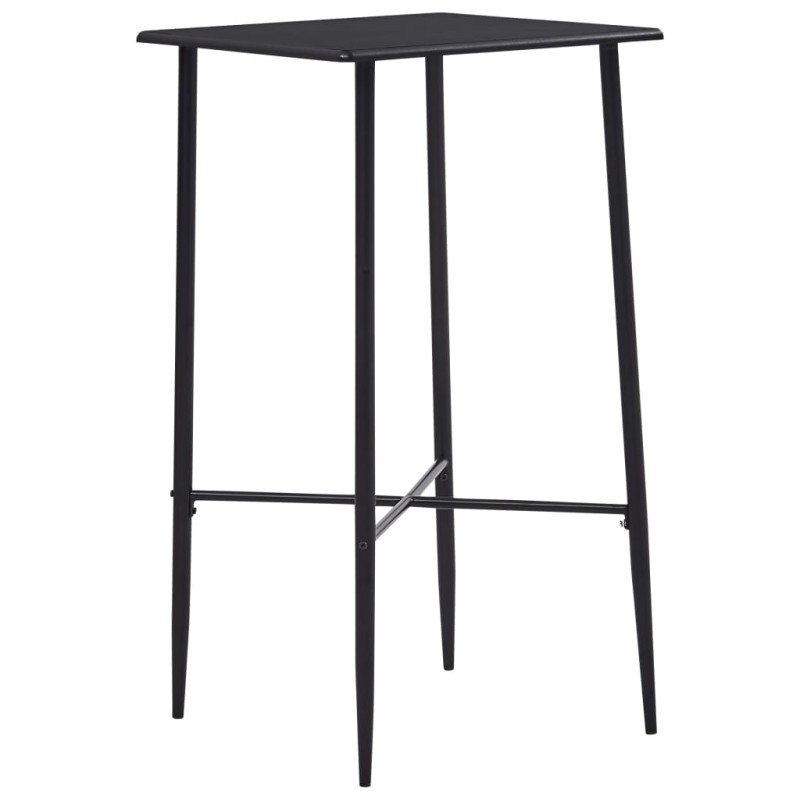 vidaXL Mesa alta de cocina MDF negro 60x60x111 cm vidaXL Mesa alta de cocina MDF negro 60x60x111 cm