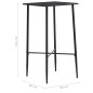 vidaXL Mesa alta de cocina MDF negro 60x60x111 cm vidaXL Mesa alta de cocina MDF negro 60x60x111 cm