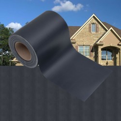 vidaXL Paneles de privacidad 4 uds PVC gris oscuro mate 35x0,19 m