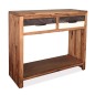vidaXL Mesa consola de madera maciza de acacia 86x30x75 cm vidaXL Mesa consola de madera maciza de acacia 86x30x75 cm