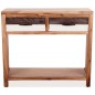 vidaXL Mesa consola de madera maciza de acacia 86x30x75 cm vidaXL Mesa consola de madera maciza de acacia 86x30x75 cm