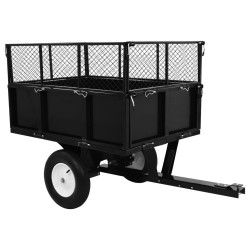 vidaXL Carro remolque inclinable de cortacésped carga de 300 kg
