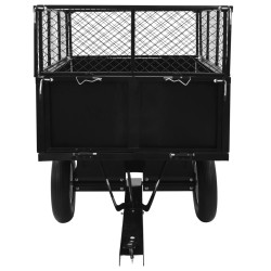 vidaXL Carro remolque inclinable de cortacésped carga de 300 kg