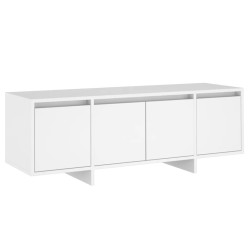 vidaXL Mueble para TV madera contrachapada blanco 120x30x40,5 cm