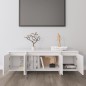vidaXL Mueble para TV madera contrachapada blanco 120x30x40,5 cm vidaXL Mueble para TV madera contrachapada blanco 120x30x40,5 cm
