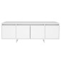 vidaXL Mueble para TV madera contrachapada blanco 120x30x40,5 cm vidaXL Mueble para TV madera contrachapada blanco 120x30x40,5 cm