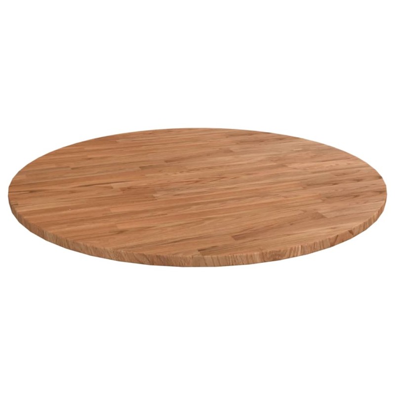 vidaXL Tablero de mesa redonda madera de roble marrón claro Ø70x1,5 cm vidaXL Tablero de mesa redonda madera de roble marrón claro Ø70x1,5 cm