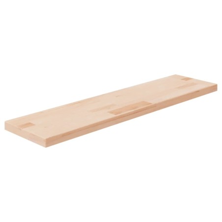 vidaXL Tabla de estantería madera maciza roble sin tratar 80x20x2,5 cm