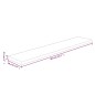 vidaXL Tabla de estantería madera maciza roble sin tratar 80x20x2,5 cm vidaXL Tabla de estantería madera maciza roble sin tratar 80x20x2,5 cm