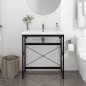 vidaXL Estructura de lavabo de hierro negro 79x38x83 cm vidaXL Estructura de lavabo de hierro negro 79x38x83 cm