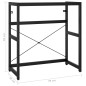 vidaXL Estructura de lavabo de hierro negro 79x38x83 cm vidaXL Estructura de lavabo de hierro negro 79x38x83 cm