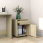 vidaXL Armario con ruedas madera contrachapada roble Sonoma 45x38x54cm