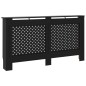 vidaXL Cubierta para radiador MDF negro 152x19x81,5 cm vidaXL Cubierta para radiador MDF negro 152x19x81,5 cm