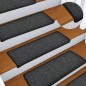 vidaXL Alfombras de peldaños de escalera 15 uds antracita 65x21x4 cm vidaXL Alfombras de peldaños de escalera 15 uds antracita 65x21x4 cm