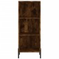 vidaXL Aparador de madera contrachapada roble ahumado 34,5x34x180 cm vidaXL Aparador de madera contrachapada roble ahumado 34,5x34x180 cm