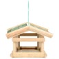 vidaXL Comedero para pájaros madera maciza 35x29,5x21 cm vidaXL Comedero para pájaros madera maciza 35x29,5x21 cm