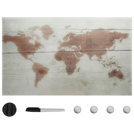 vidaXL Pizarra magnética de pared vidrio 100x60 cm