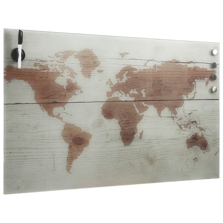 vidaXL Pizarra magnética de pared vidrio 100x60 cm