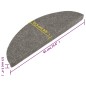 vidaXL Alfombrillas autoadhesivas escalera 10 uds gris 65x22,5x3,5 cm vidaXL Alfombrillas autoadhesivas escalera 10 uds gris 65x22,5x3,5 cm