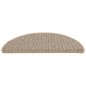 vidaXL Alfombras de peldaños de escalera 15 uds marrón 56x17x3 cm vidaXL Alfombras de peldaños de escalera 15 uds marrón 56x17x3 cm