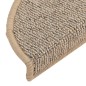 vidaXL Alfombras de peldaños de escalera 15 uds marrón 56x17x3 cm vidaXL Alfombras de peldaños de escalera 15 uds marrón 56x17x3 cm
